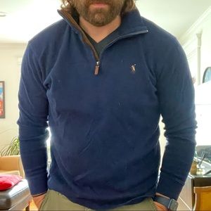 Ralph Lauren Estate-rib Quarter Zip Pullover - Soft AF.
